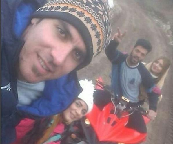 عکس صدف خورشیدی و همسرش