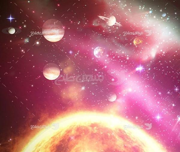 عکس خورشید منظومه شمسی