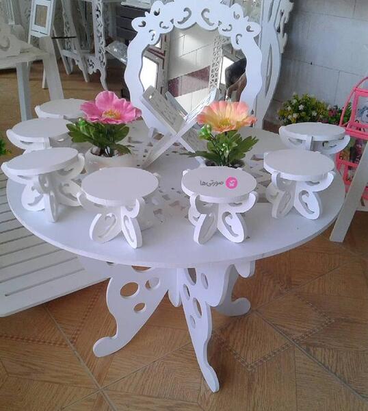 عکس میز خاطره چوبی
