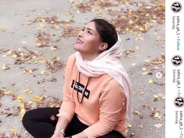 عکس زهرا خواجوی دروازه بان