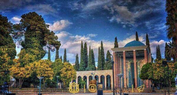 عکس زیبا آرامگاه سعدی