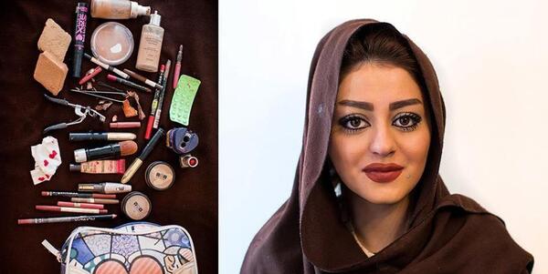 عکس دختر آرایش کرده