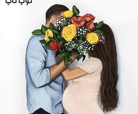 عکس دختر با گل برای پروفایل