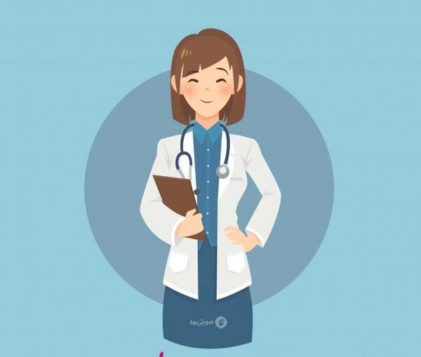 عکس دختر دکتر برای پروفایل