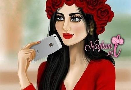 عکس دختر قرمز برای پروفایل