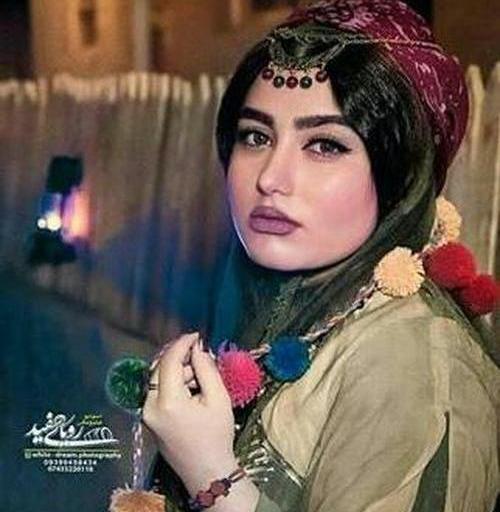 عکس دختر لر با لباس محلی