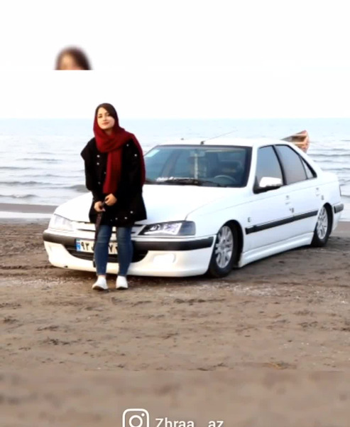 عکس دختر با ماشین elx