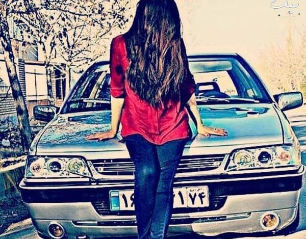 عکس دختر با ماشین elx