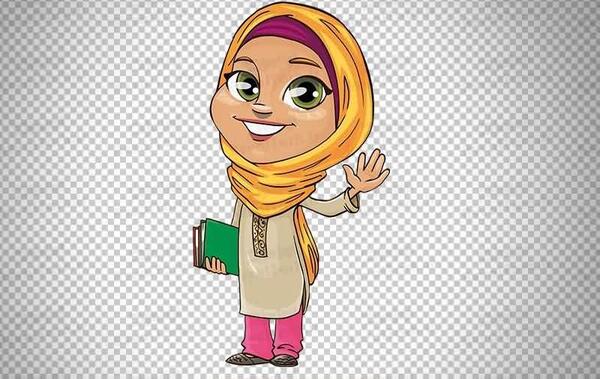 عکس دختر کارتونی png