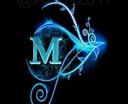 عکس دخترونه با حرف m