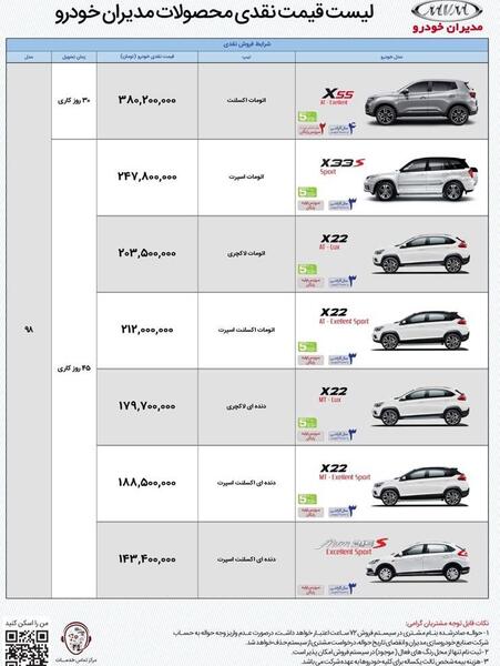 عکس ام وی ام x55 قیمت