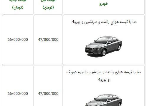 عکس محصولات ایران خودرو دنا