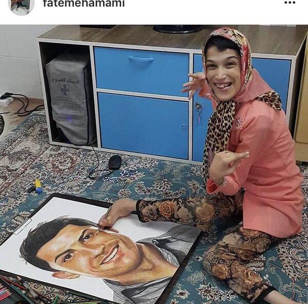 عکس رونالدو با یک ایرانی