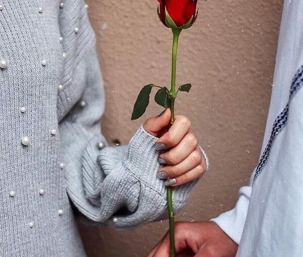 عکس گل با یک دختر