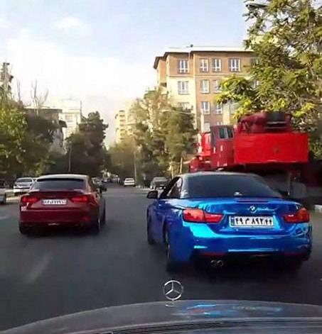 عکس بی ام و آبی کاربنی