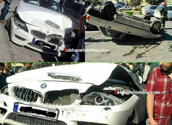 عکس بی ام و تصادف