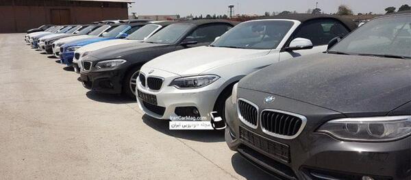 عکس بی ام و در گمرک