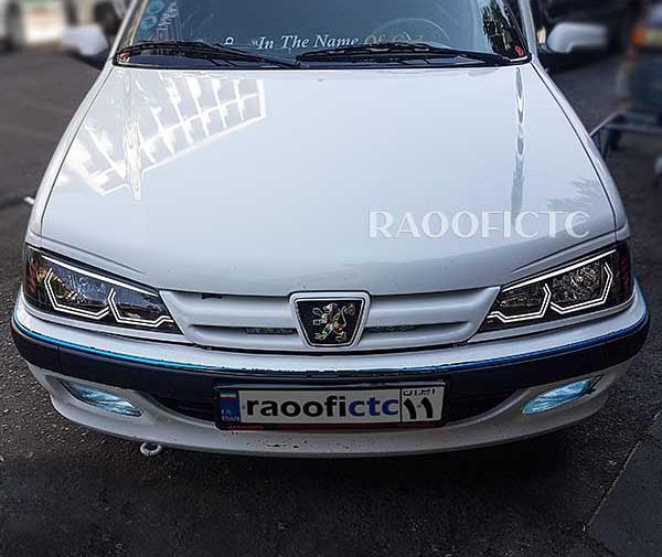 عکس پژو پارس سفید اسپرت