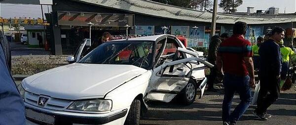 عکس پژو داغون