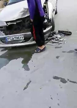 عکس پژو داغون