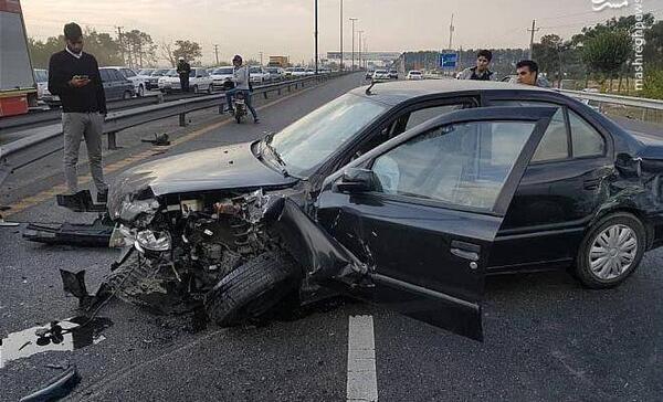 عکس پژو در تصادف