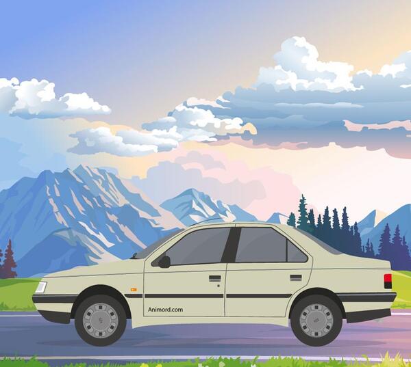 عکس گرافیکی پژو 405