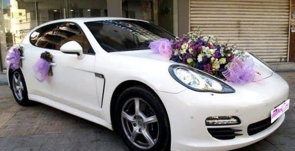 عکس ماشین عروس پورشه