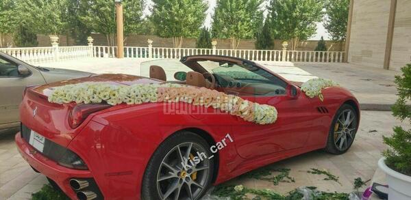 عکس از ماشین عروس پورشه
