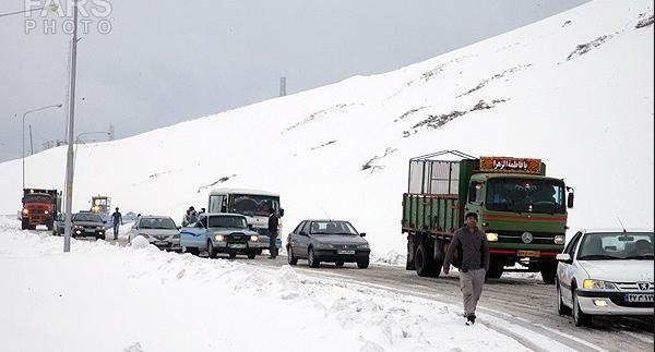 عکس برف گردنه چری