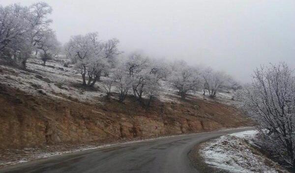 عکس برف گردنه چری