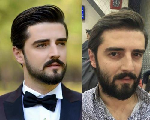 عکس داماد قبل و بعد از گریم
