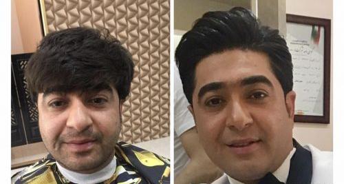 عکس داماد قبل و بعد از گریم