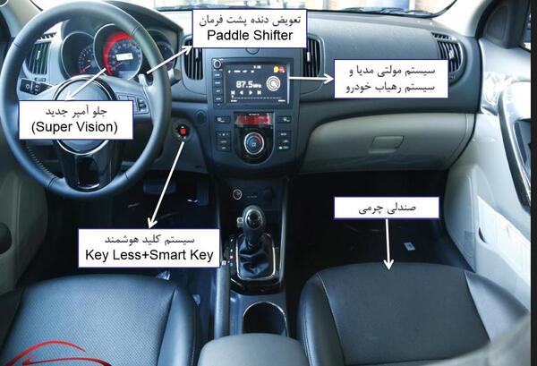 عکس سراتو سایپا آپشنال