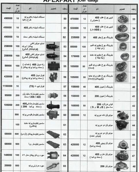 عکس قطعات سایپا
