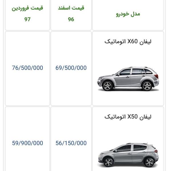 عکس تصاویر و قیمت لیفان
