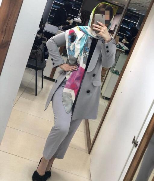عکس شلوار مازراتی با مانتو