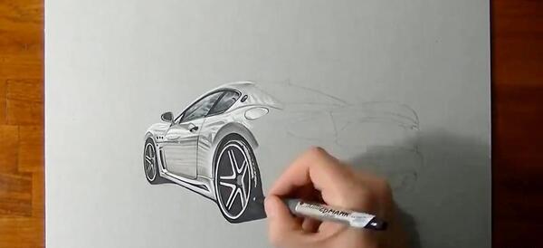 عکس نقاشی مازراتی