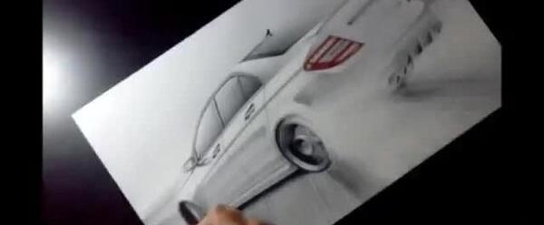 عکس نقاشی مرسدس بنز