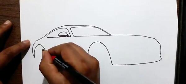 عکس نقاشی مرسدس بنز