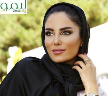 عکس روسری ساتن مشکی ساده