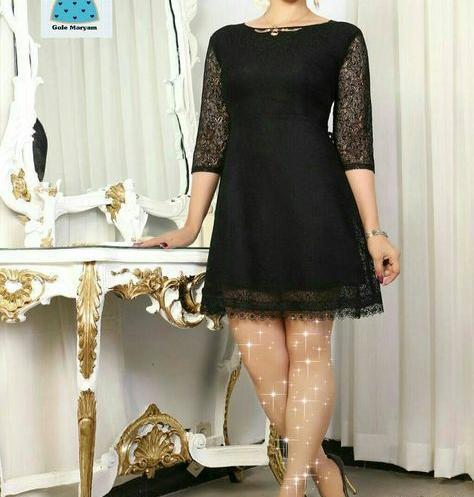 عکس سارافون مشکی ساده