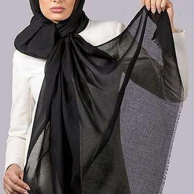 عکس شال مشکی ساده