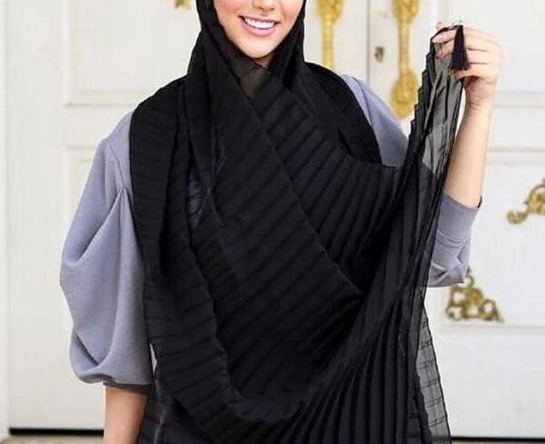 عکس شال مشکی ساده