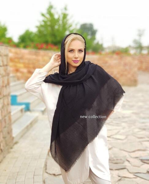 عکس شال مشکی ساده