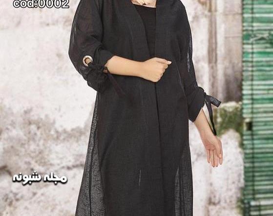 عکس مانتوی مشکی ساده