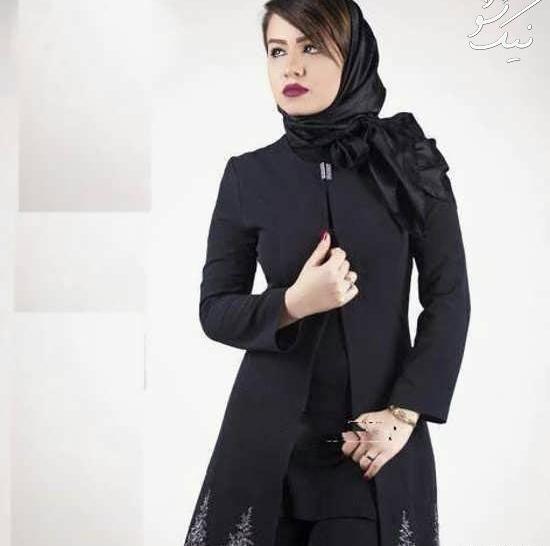 عکسهای مانتو مشکی ساده و شیک