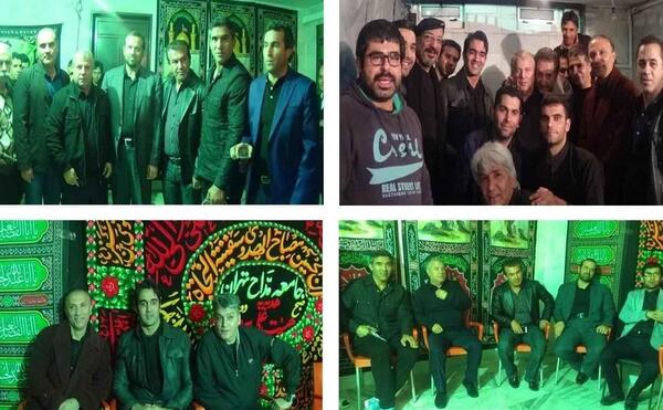 عکس هایی از مراسم عزاداری محرم در منزل علی پروین