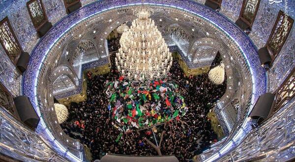 عکس ضریح حضرت عباس در اربعین