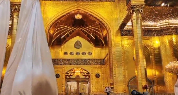 عکس ایوان طلای حرم حضرت عباس