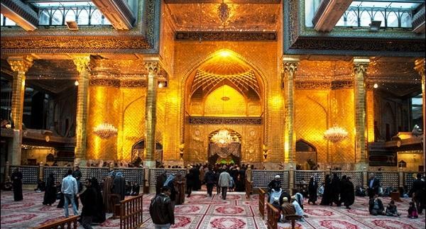 عکس ایوان طلای حرم حضرت عباس